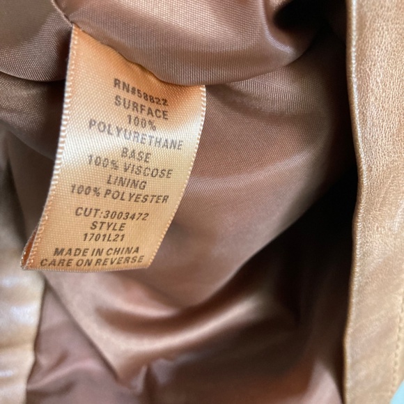 Max studio women’s faux Leather jacket - Picture 3 of 8